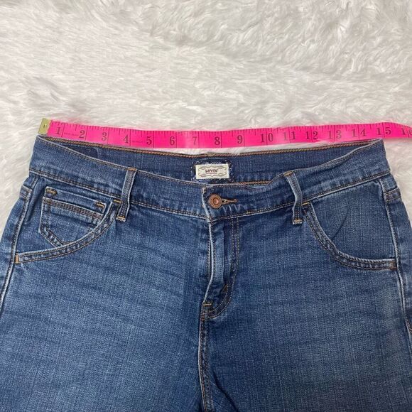 Vintage Levis 515 Bermuda Shorts Jeans Cut Off Raw Hem Womens Size 6 - Picture 4 of 10